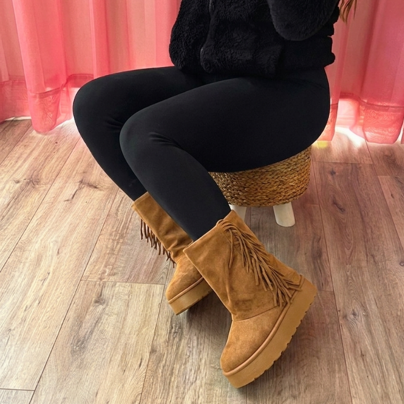 Pantubota Camel con flecos