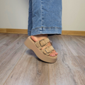 Sandalia Aria Beige