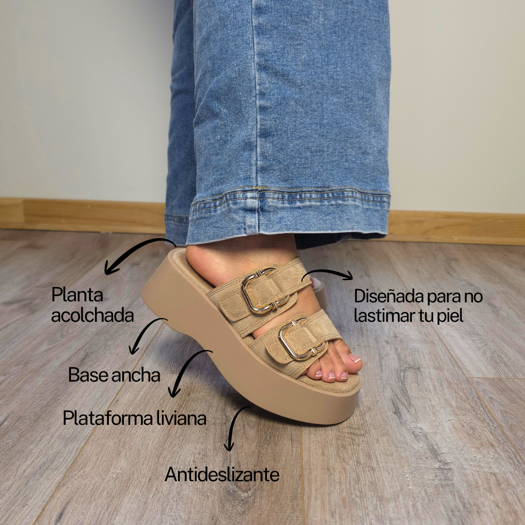 Sandalia Aria Beige